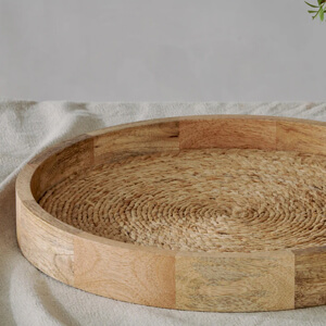 Nkuku Akila Mango Wood Tray Natural